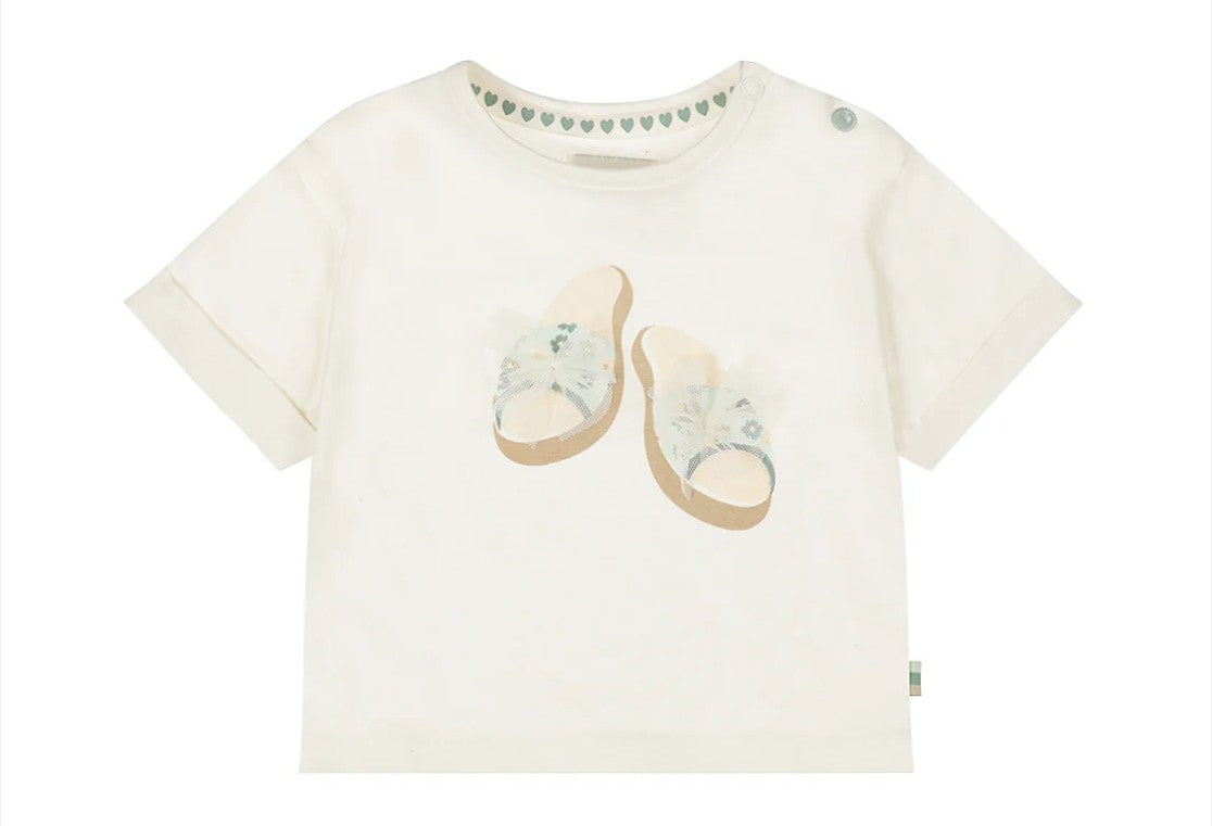 T-Shirt motif Sandales Délicates -Dirkje