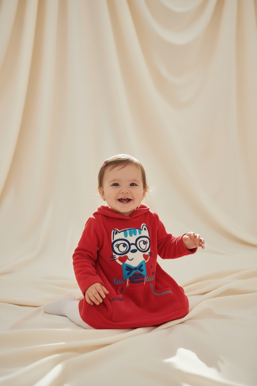 Robe soyeuse Rouge