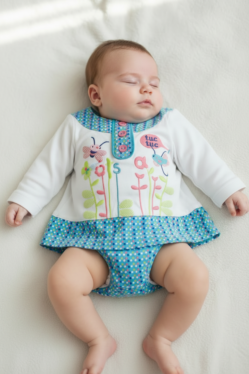 Chandail manche longue, Broderies , Papillons "Lets Grow"