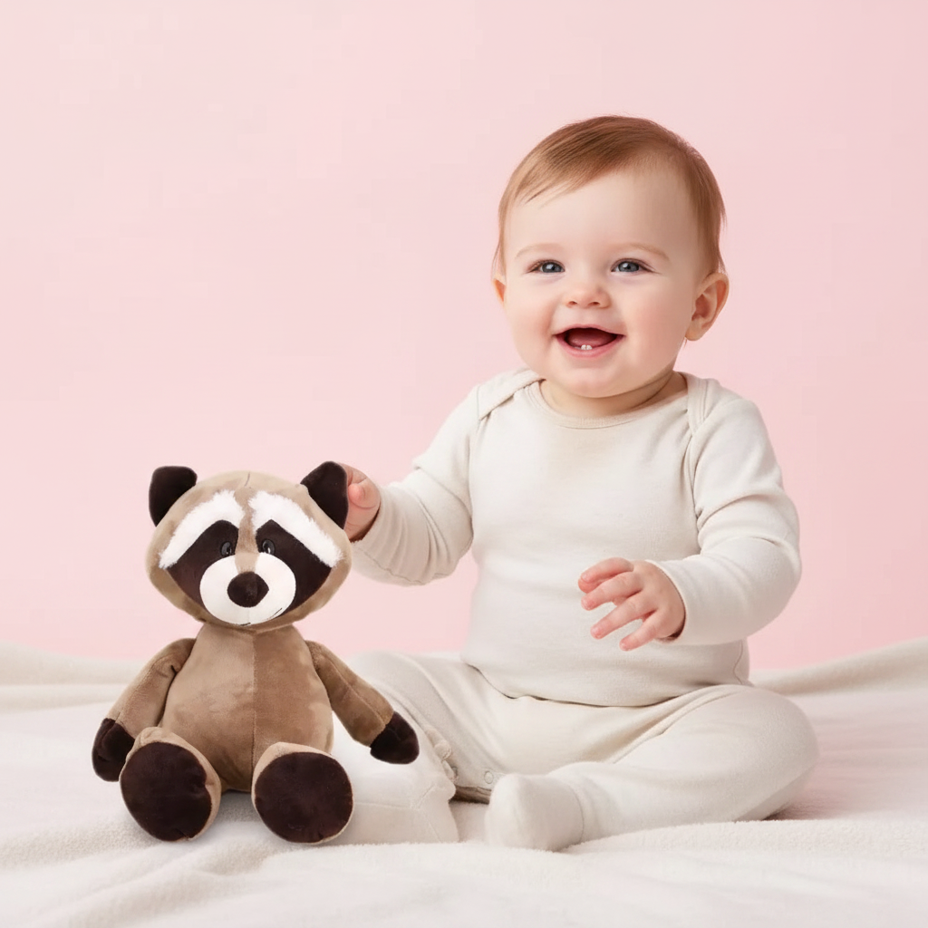 Peluche Raton Laveur – douceur & câlins garantis