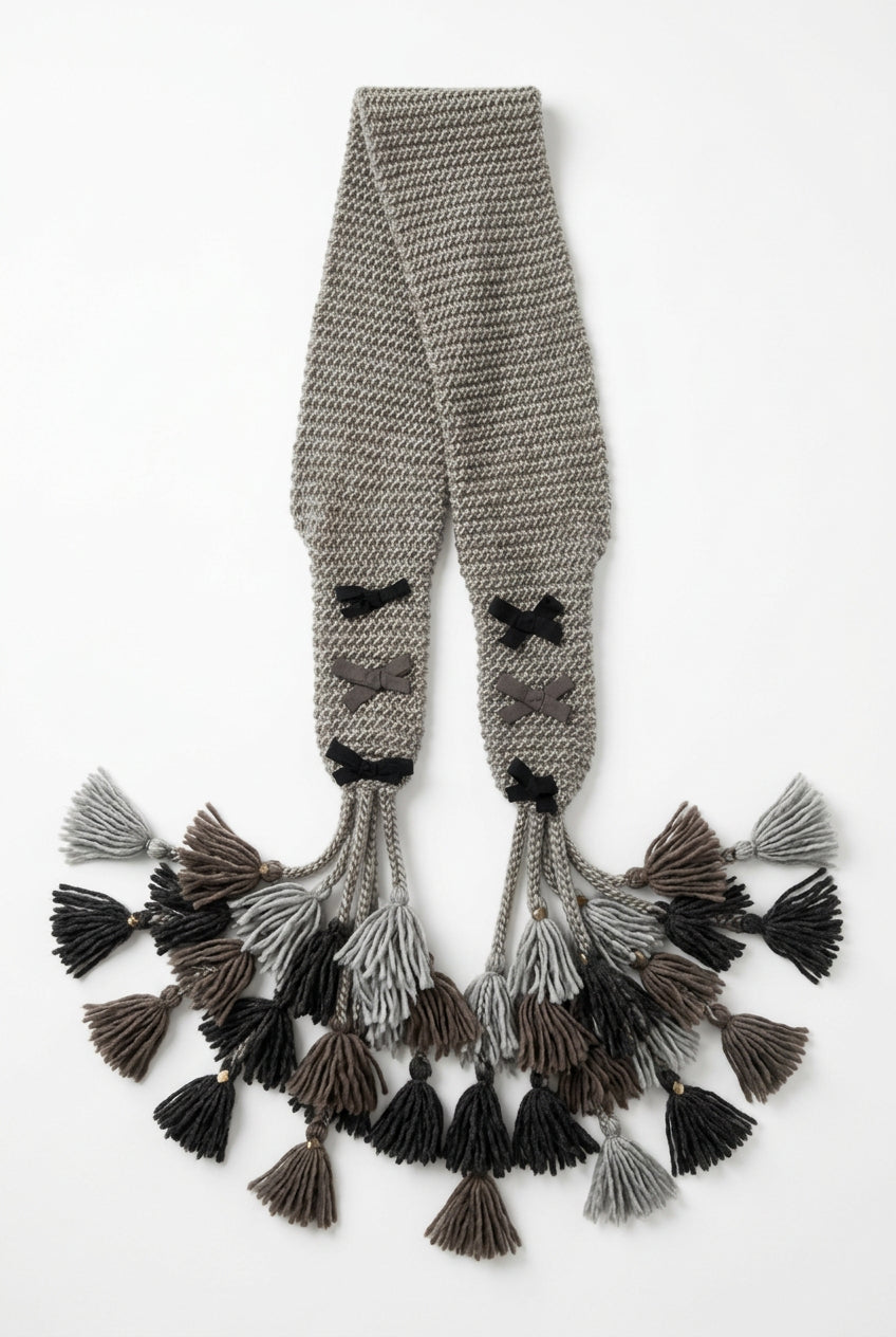 Foulard boucle et volant