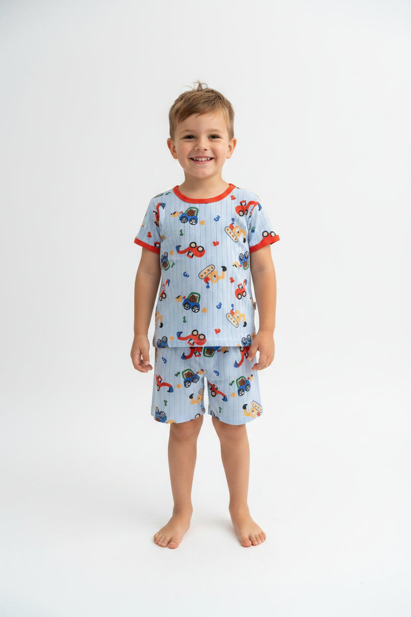 Pyjama D'éte Tracteurs