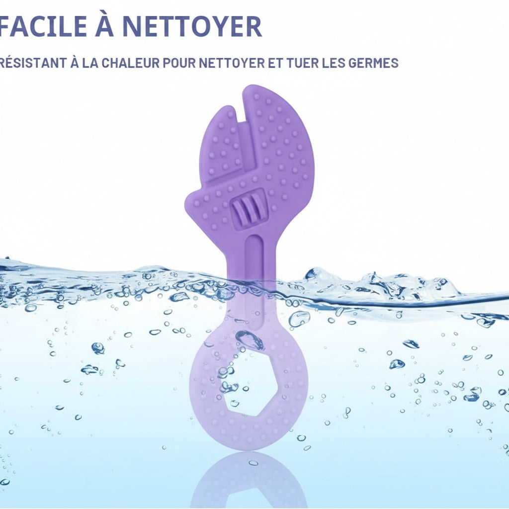 Jouet de dentition forme d'outil/ Clef à molette