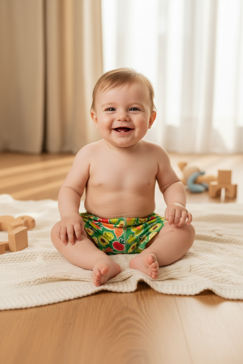 Short Maillot Légumes Souriant
