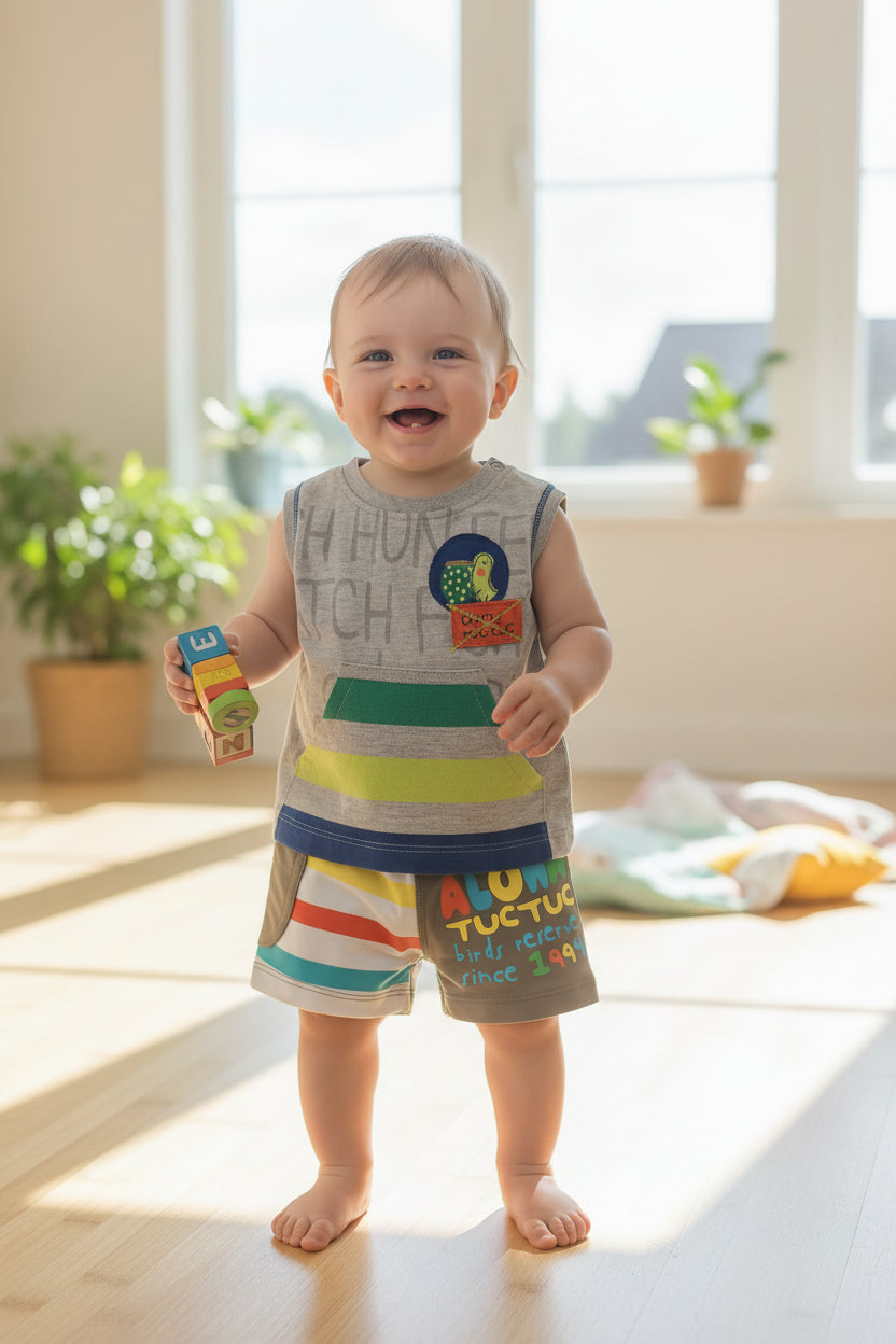 Maillot de bain 2 pièces Perroquet