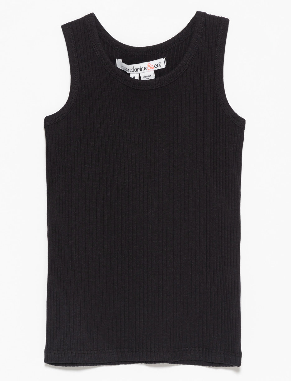 Camisole côtelée unie