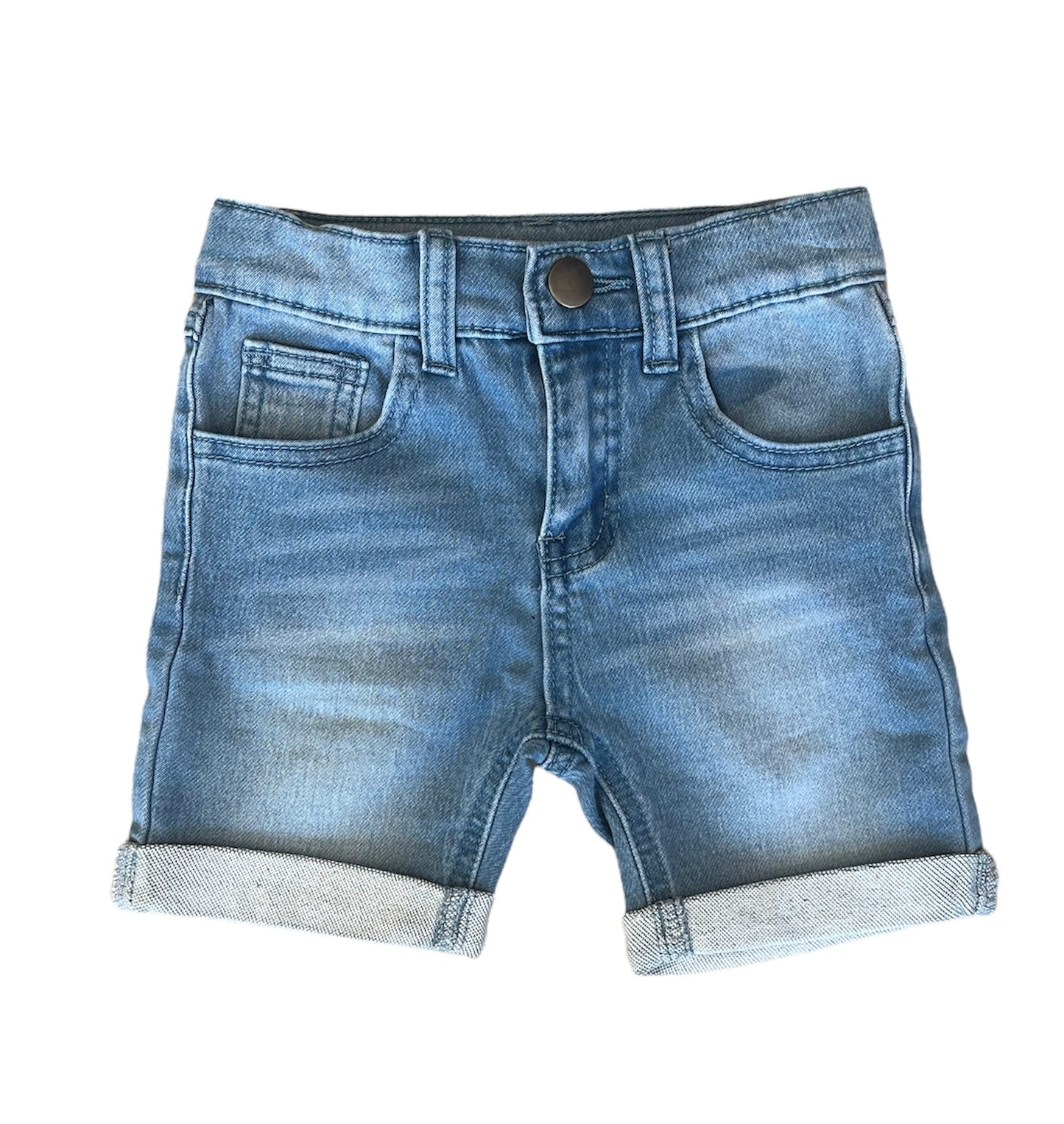 Short jeans bleu pale