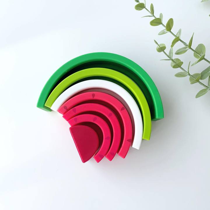 Jouet à empiler Arc-en-ciel Melon