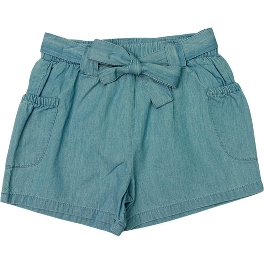 Short nouée en chambray