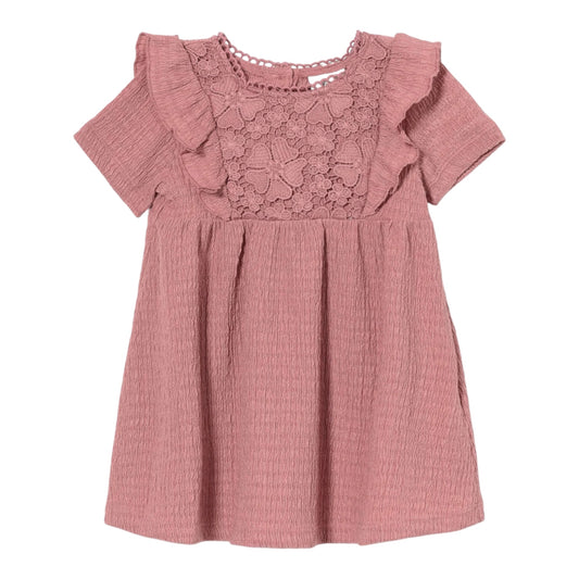 Robe dentelle Vieux rose