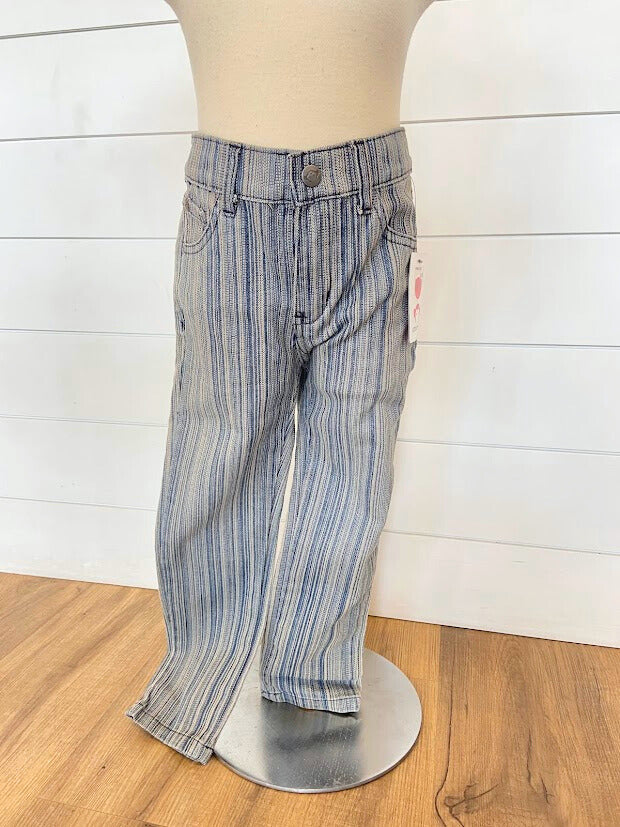 Pantalon rayure marine et grise