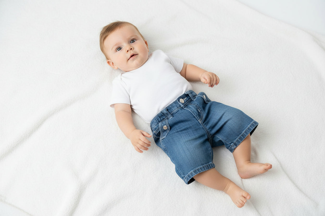 Short jeans Bleu