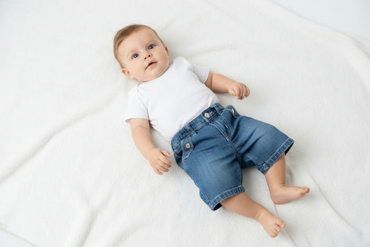 Short jeans Bleu