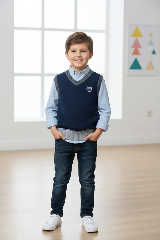 Gilet sans manches Bleu Marin