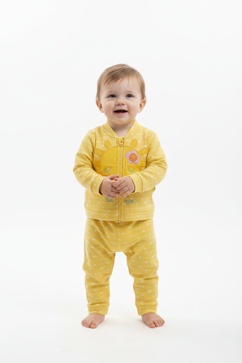 Ensemble 2 pieces veste et pantalon ensoleillé