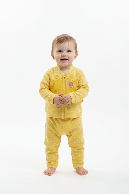 Ensemble 2 pieces veste et pantalon ensoleillé