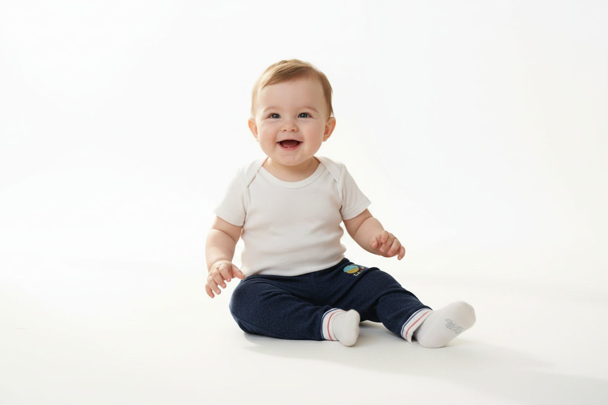 Pantalon coton imitation d'un Jeans
