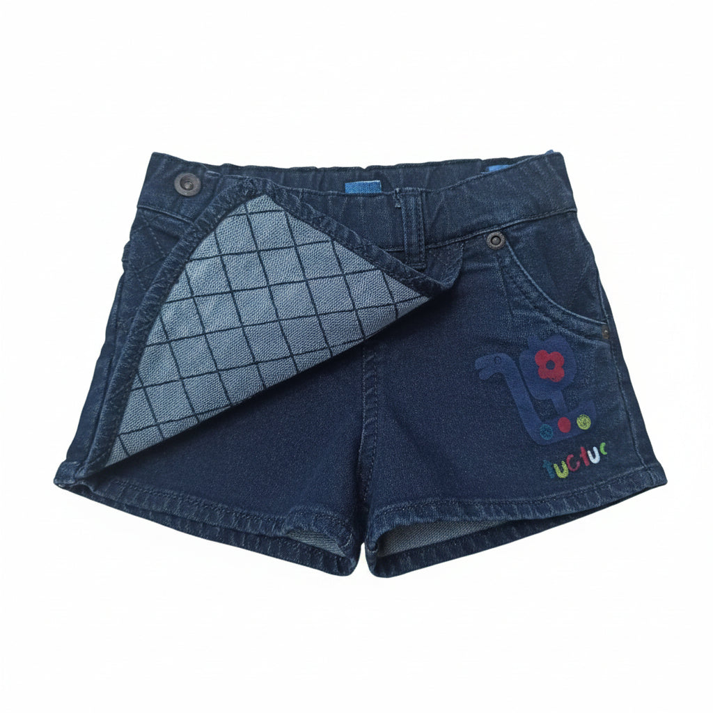 Jupe short en jeans