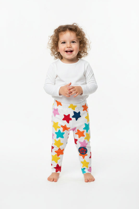 Legging blanc étoilées ace Écusson en Silicone