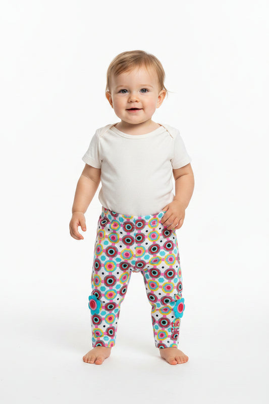 Legging rang de fleurs+ fleurs 3D