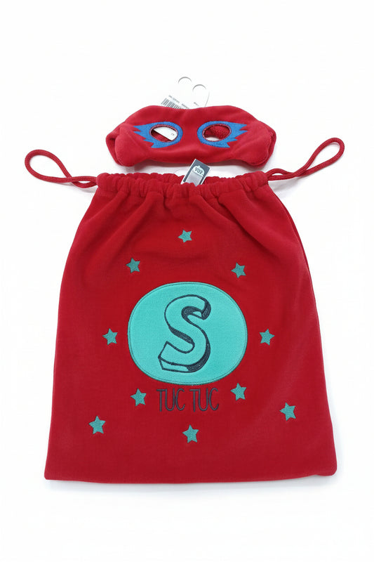 Sac de transport avec masques sur thème de Super Heros