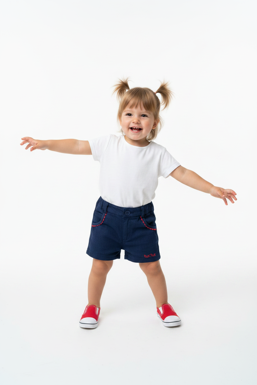 Short navy “tuc tuc”