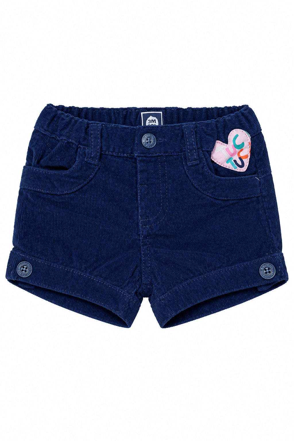 Shorts Corduroy Bleue marin avec personnage Tuctuc