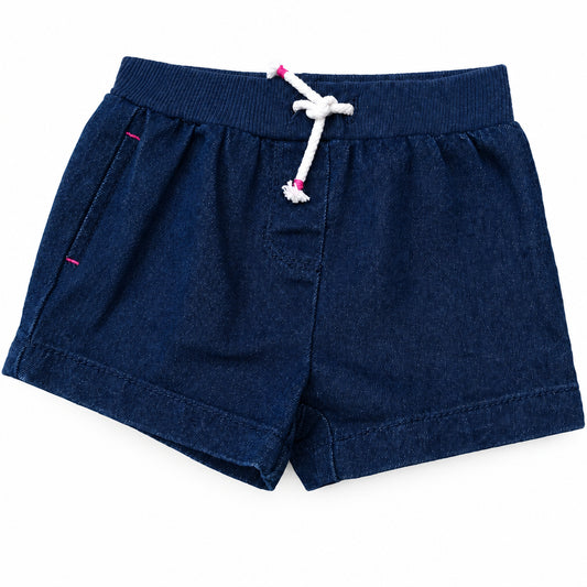 Shorts jeans a taille élastique