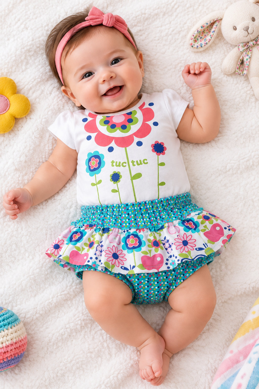 Ensemble 2 pièces bébé Grandit petite fleur