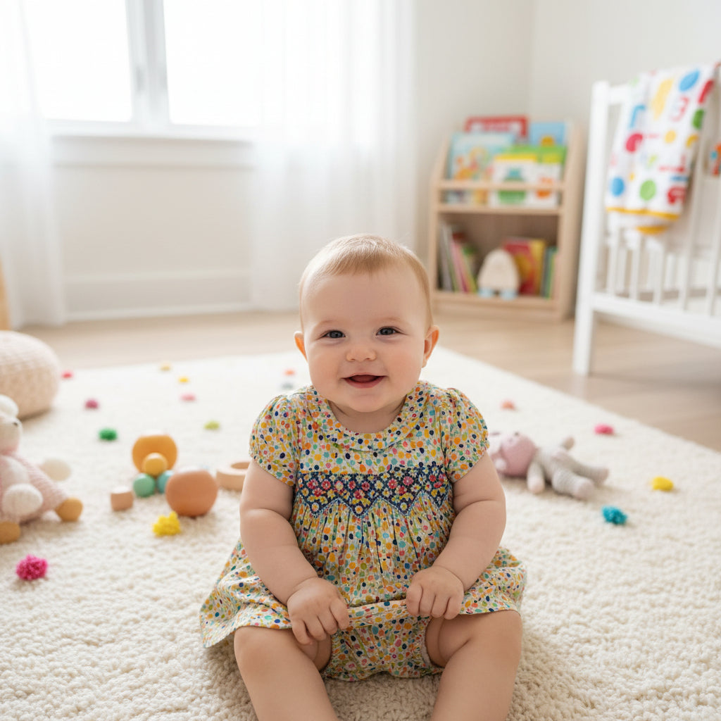 Robe fleurettes printanière