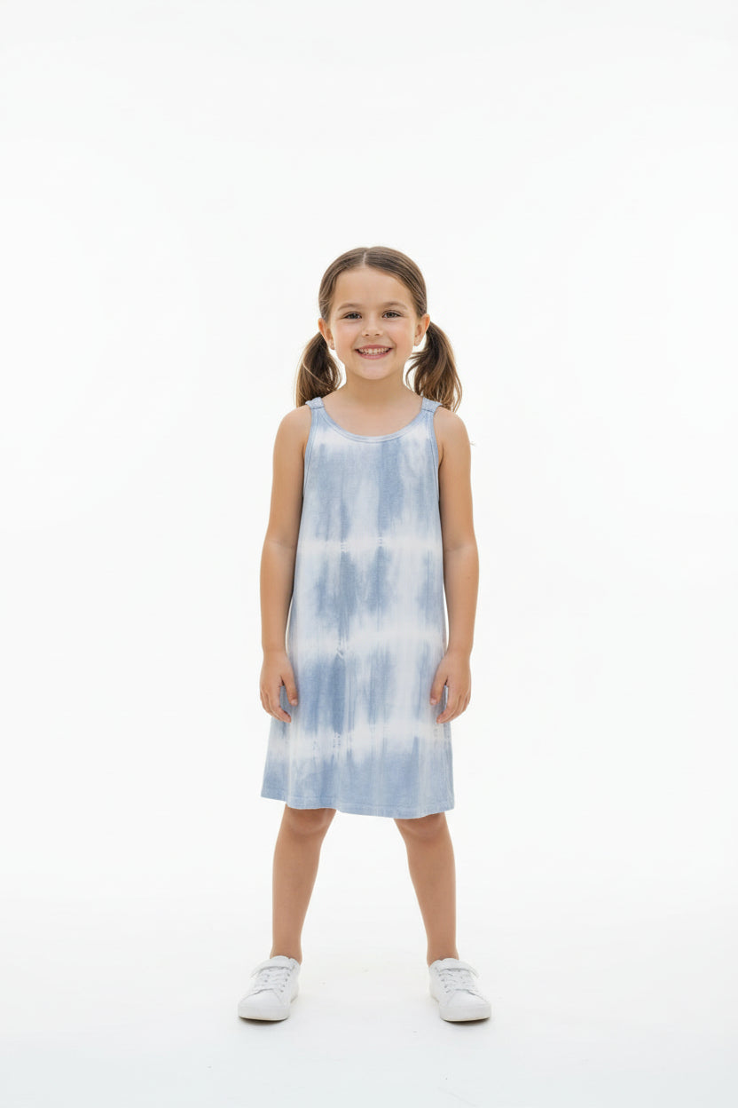 Robe Tie dye Bleu et Blanc