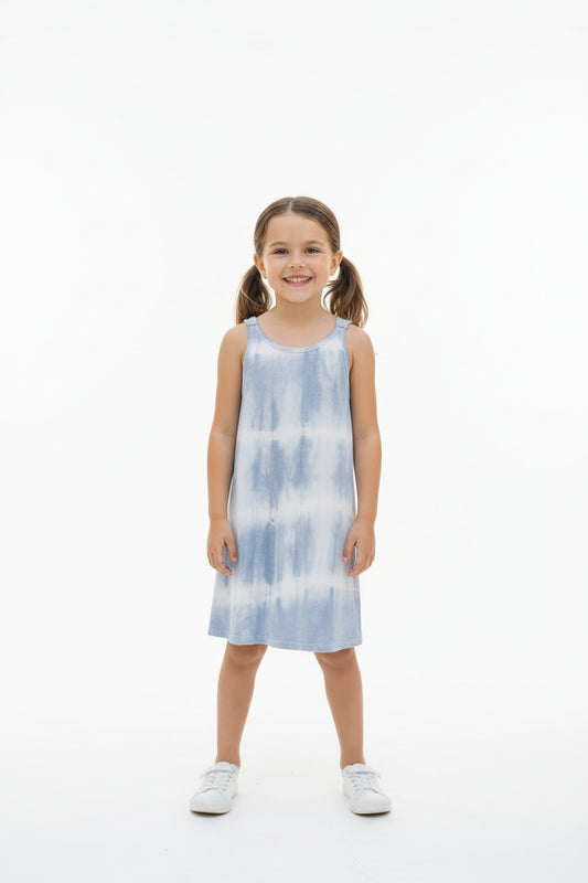 Robe Tie dye Bleu et Blanc