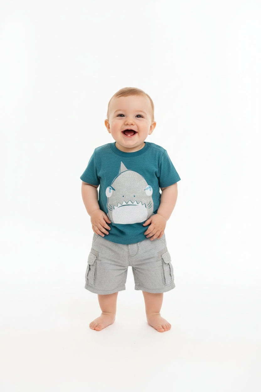 Ensemble Requins et petit poisson surf
