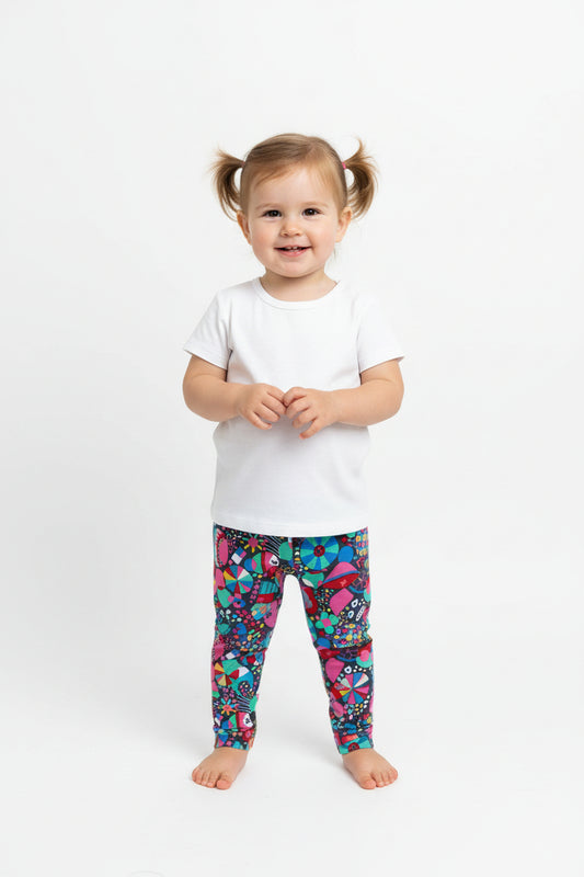 Legging motif mosaïque