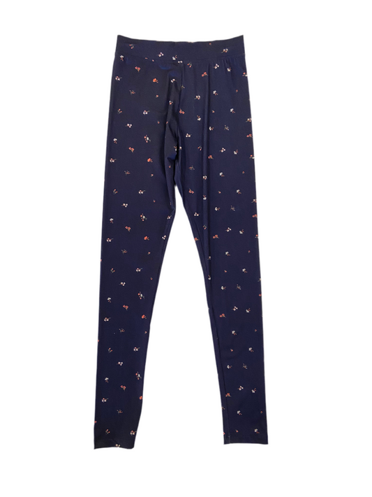 Legging bleu avec fleur