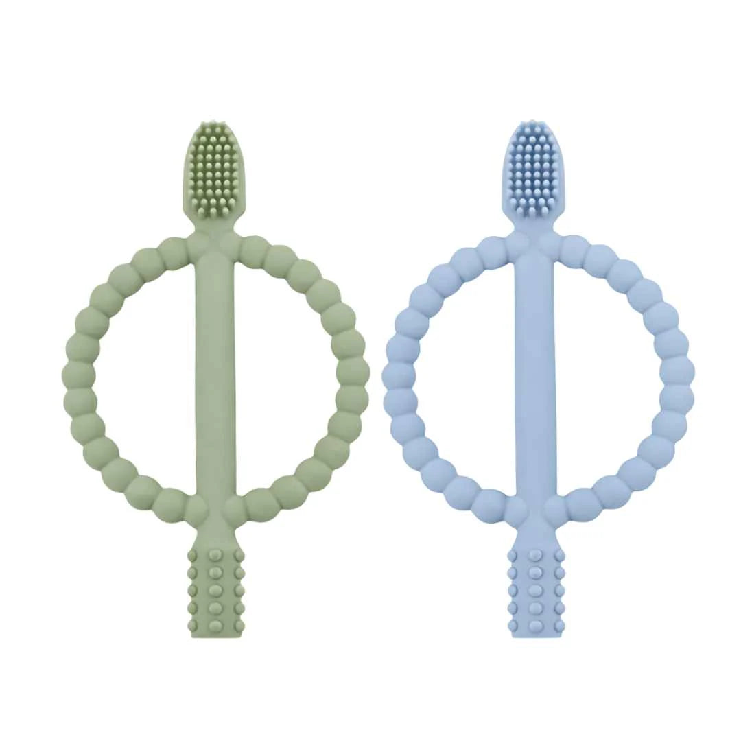 Brosse à dents pour poussée dentaire - Lot de 2