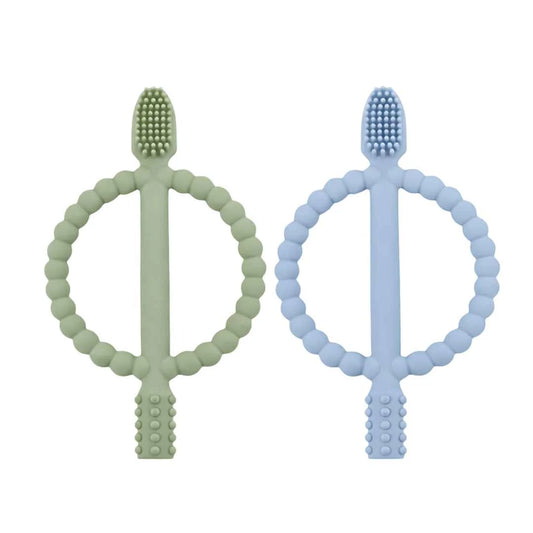 Brosse à dents pour poussée dentaire - Lot de 2