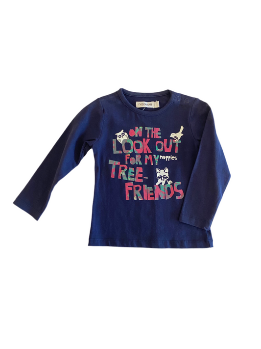 Chandail bleu marin on the look ouf for my tree-friends