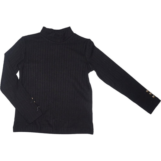 Chandail col montant Noir