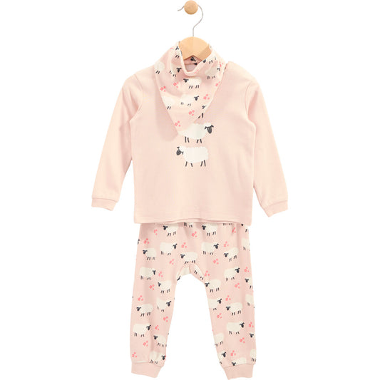 Ensemble pyjama 3 pièces moutons