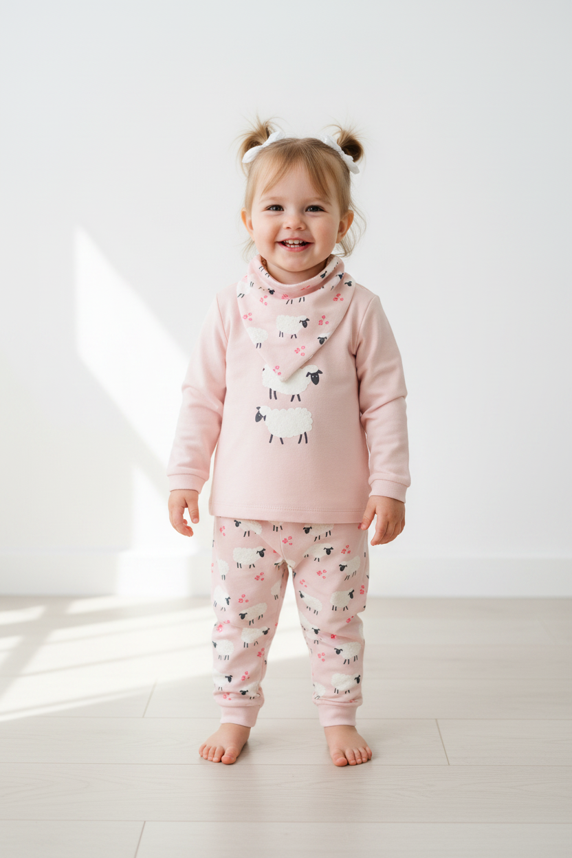 Ensemble pyjama 3 pièces moutons