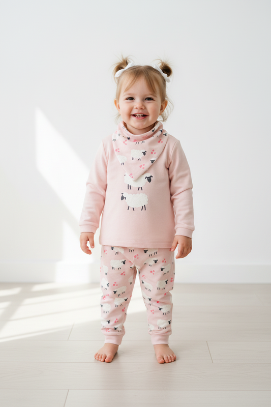 Ensemble pyjama 3 pièces moutons