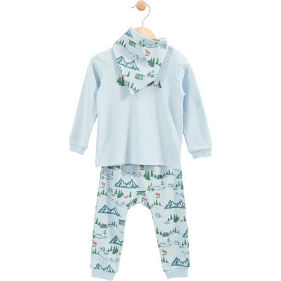 Ensemble pyjama 3 pièces Camping sauvage