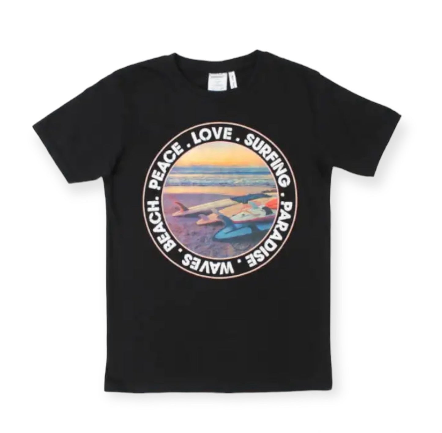 T-shirt Noir 'SURF'