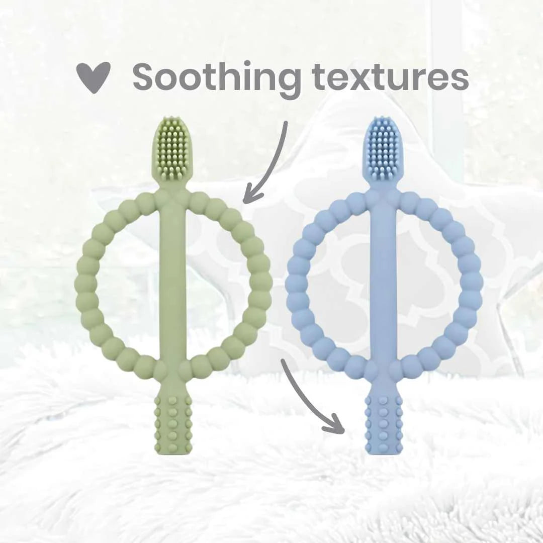 Brosse à dents pour poussée dentaire - Lot de 2