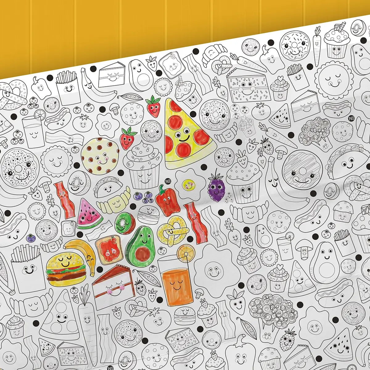 Coloriage géant - Bon appétit