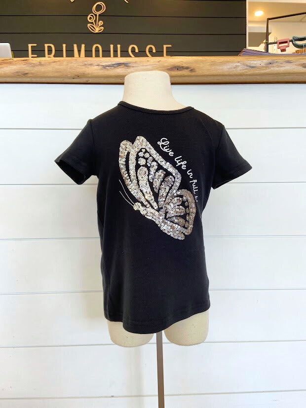T-shirt Papillon brillant