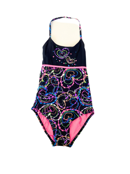Maillot une pièce noir avec cœur