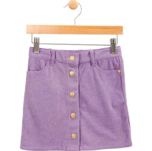Jupe en corduroy violette