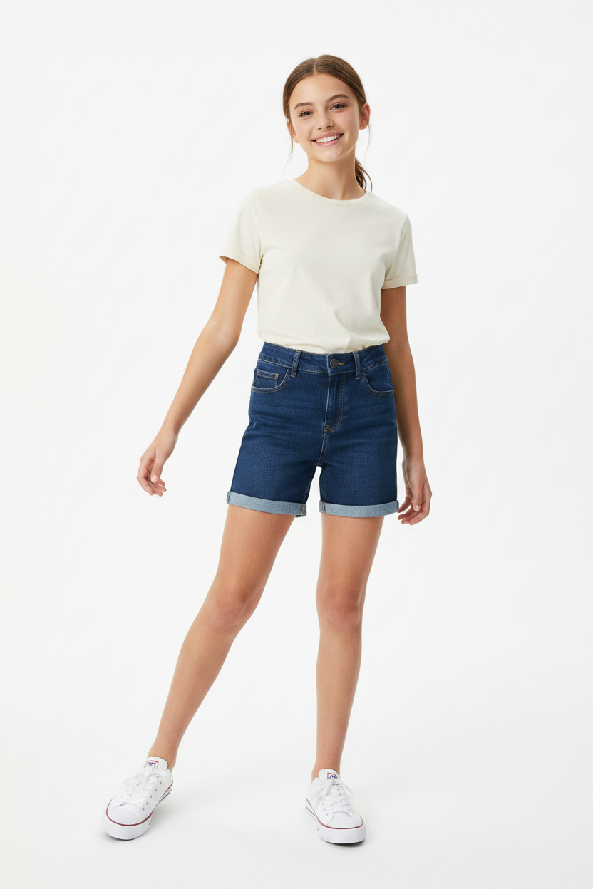 Short jogg-jeans Bleu foncé